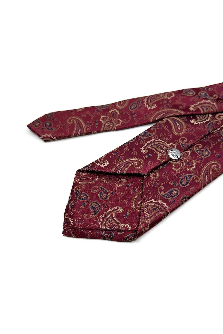 Kırmızı Şal Desen Mendilli Klasik Kravat KK13210