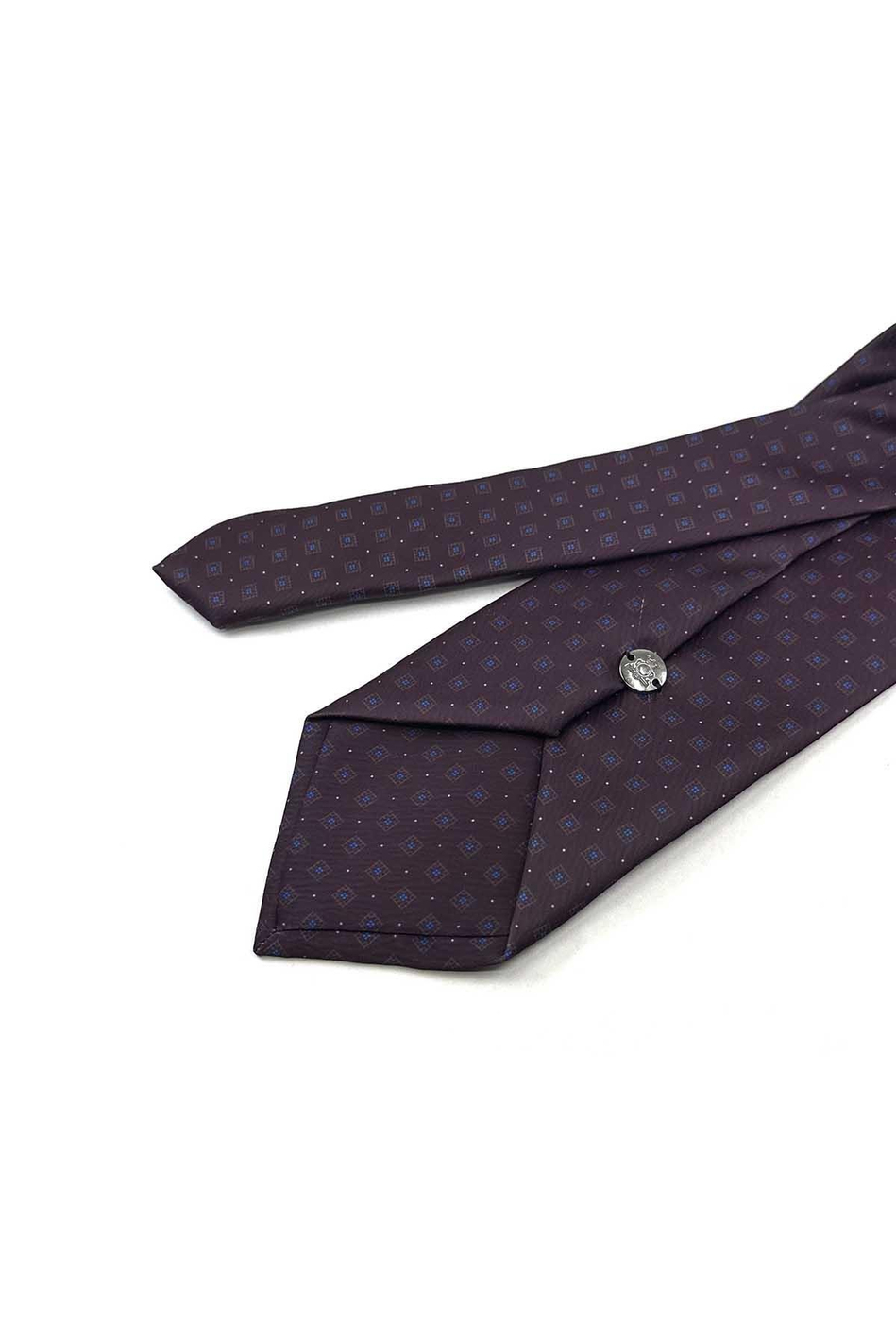Koyu Brodo Küçük Desen Baskılı Mendilli Klasik Kravat KK13346