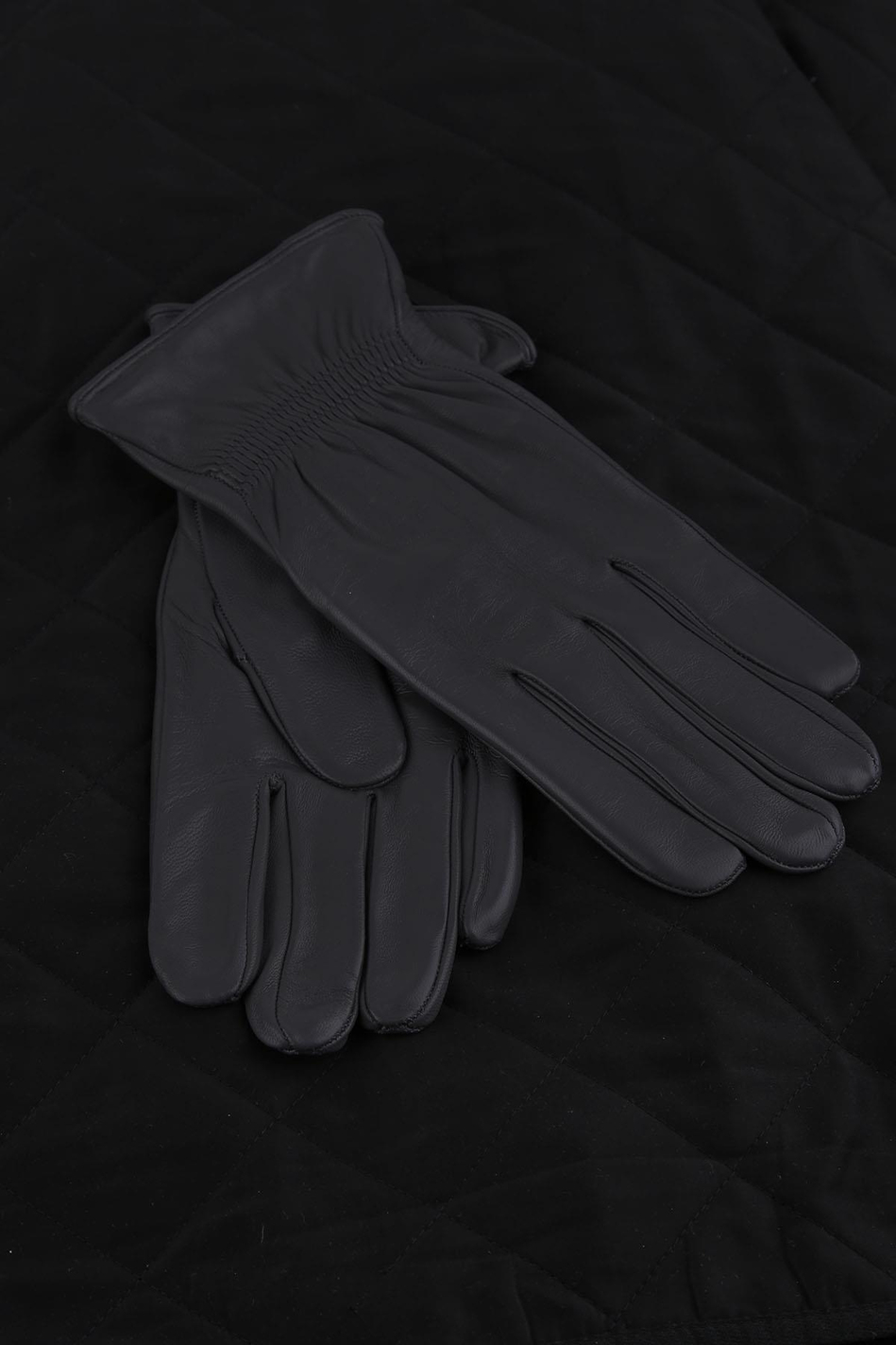 Koyu Gri Düz Hakiki Deri Erkek Eldiven EL34