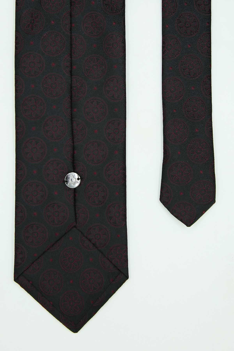 Koyu Yeşil Motif Kravat