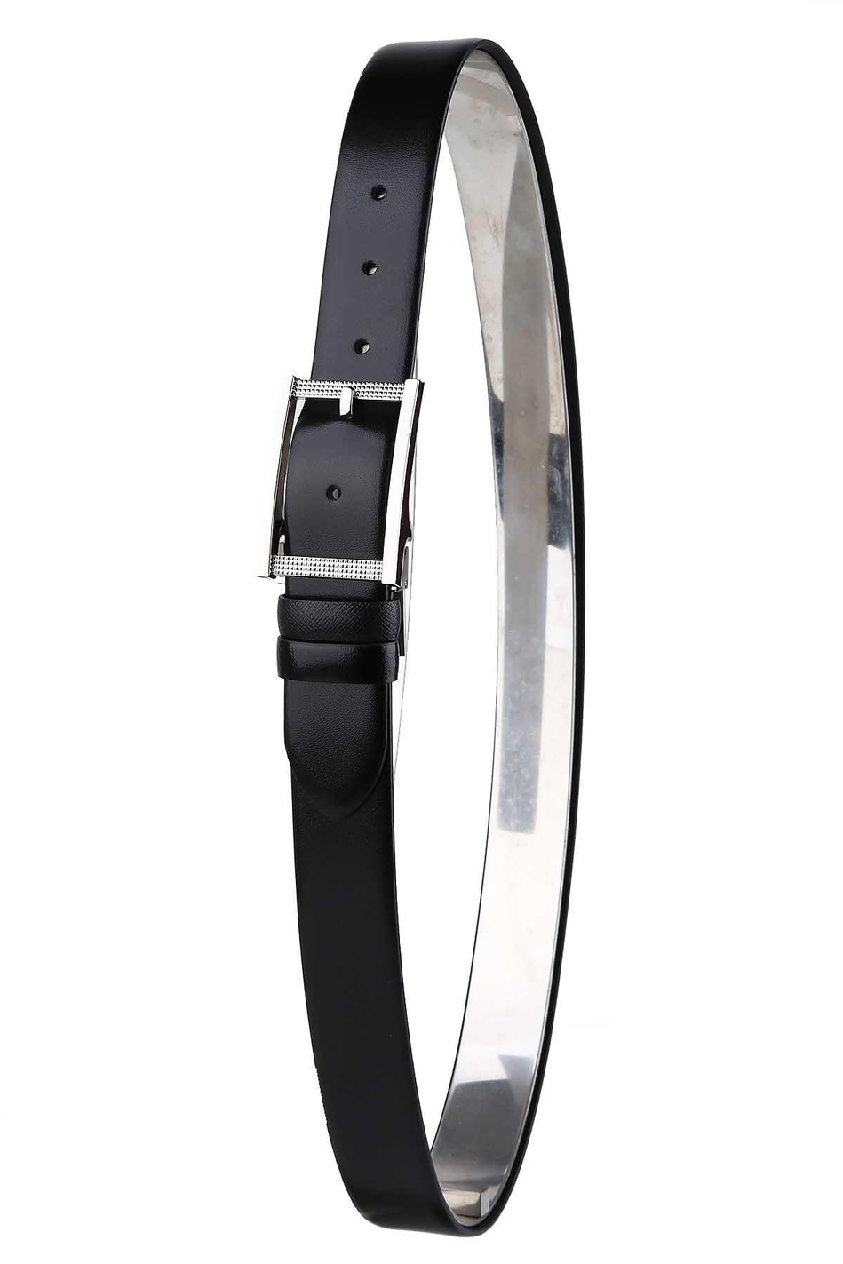 Kravatkolik Çift Taraflı Klasik Siyah Deri Kemer 1000S