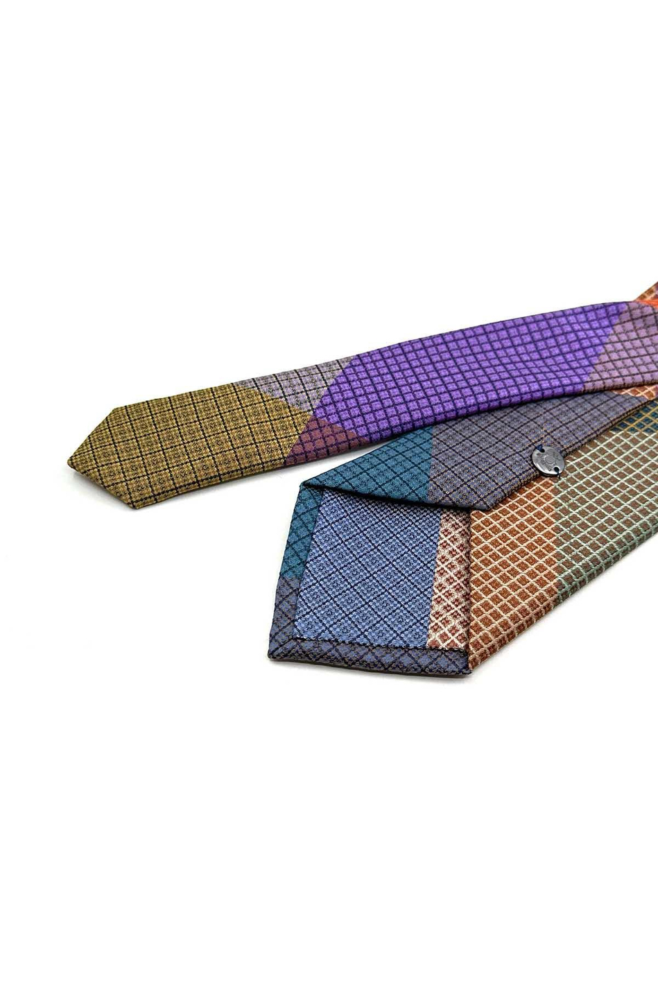 Küçük Desen Çok Renkli Patchwork Klasik Kravat KK13383