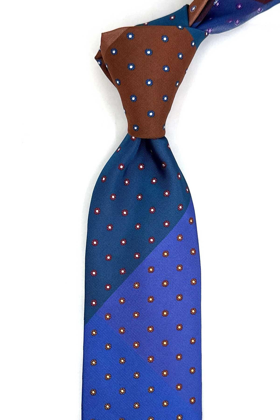 Küçük Desen Çok Renkli Patchwork Klasik Kravat KK13378