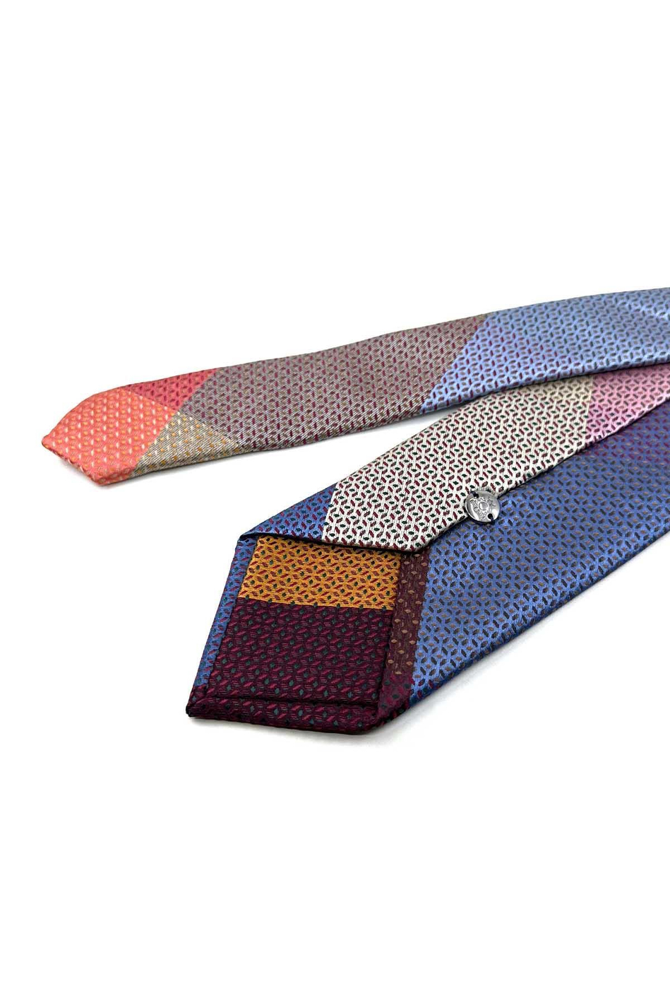 Küçük Desen Çok Renkli Patchwork Kravat KK13298