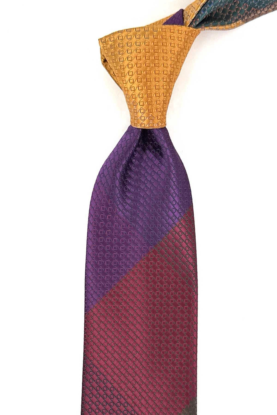 Küçük Desen Çok Renkli Patchwork Kravat KK13252