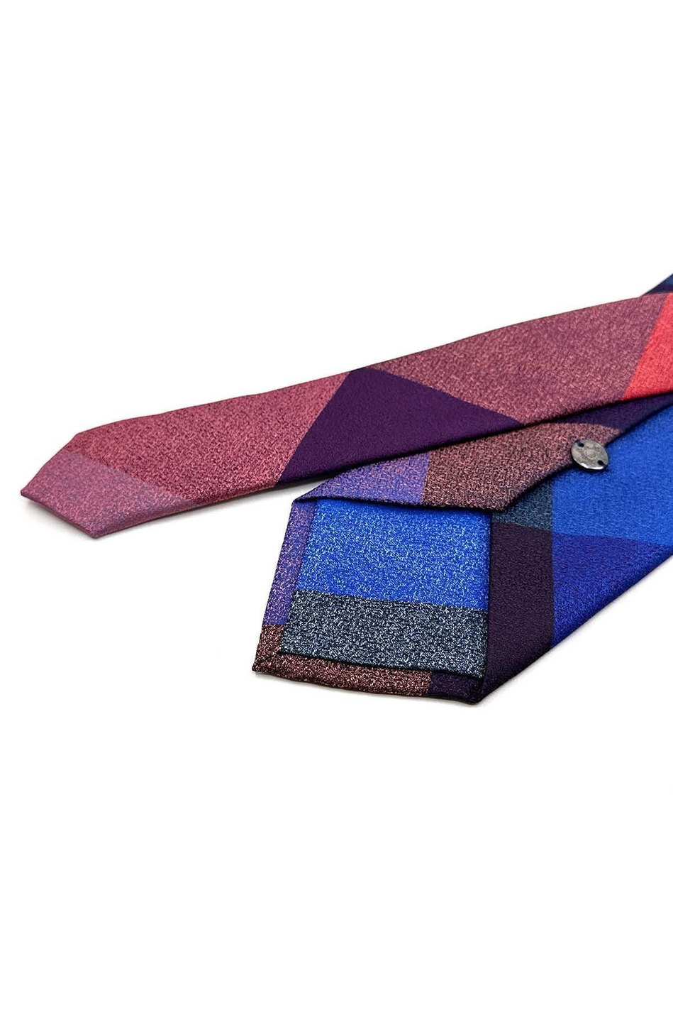 Kum Desen Çok Renkli Patchwork Klasik Kravat KK13381