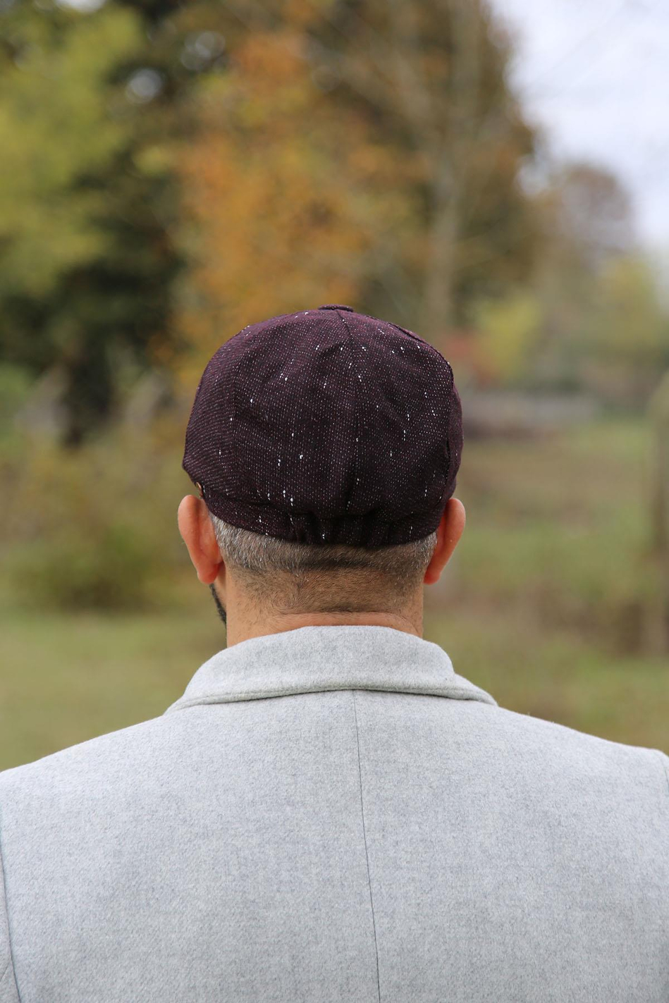 La Pescara Bordo Yün Erkek Kasket Şapka KST43