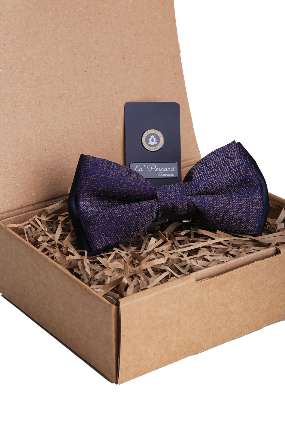 Lacivert Çizgi Desen Papyon P1161