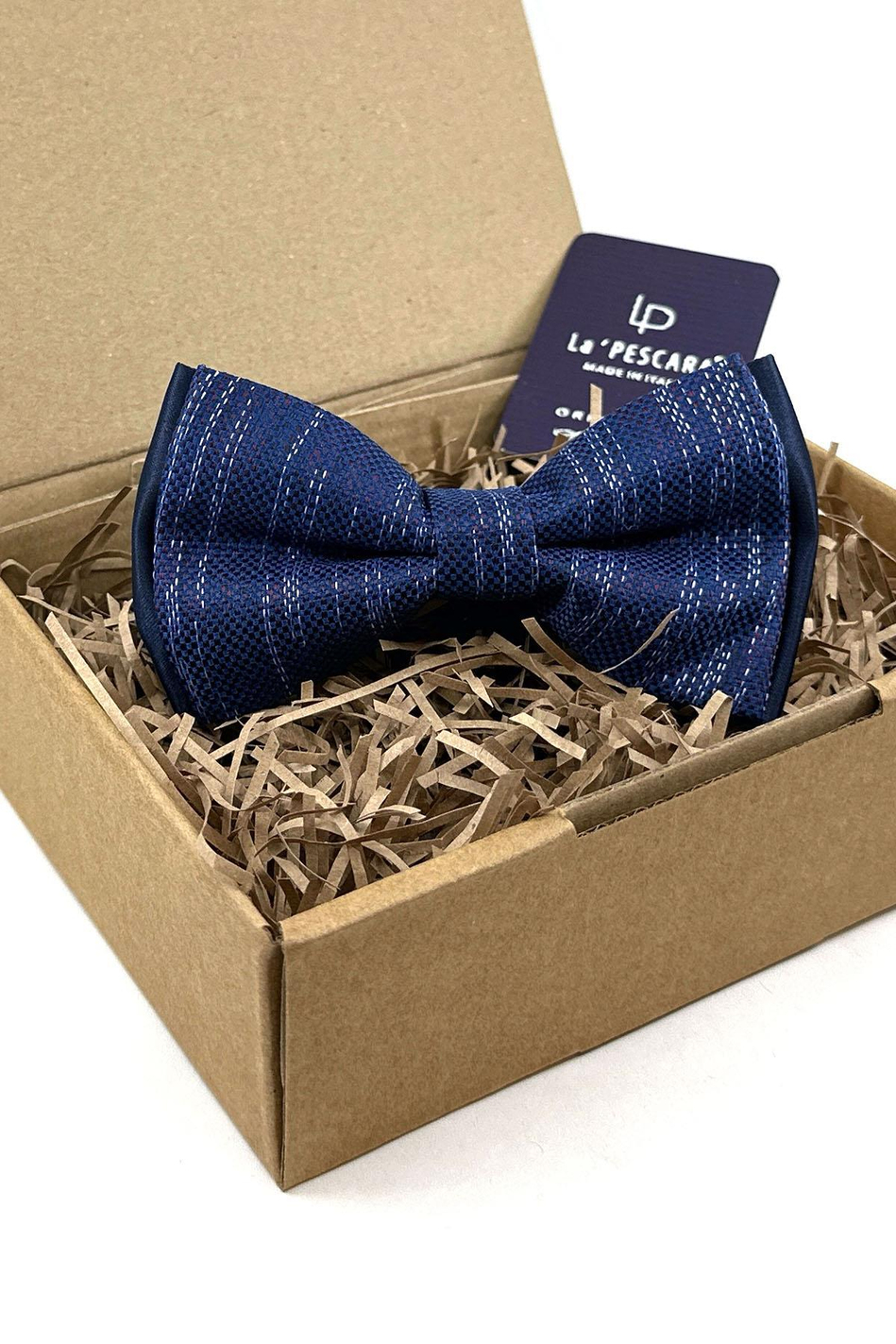 Lacivert Çizgi Desen Papyon P1753