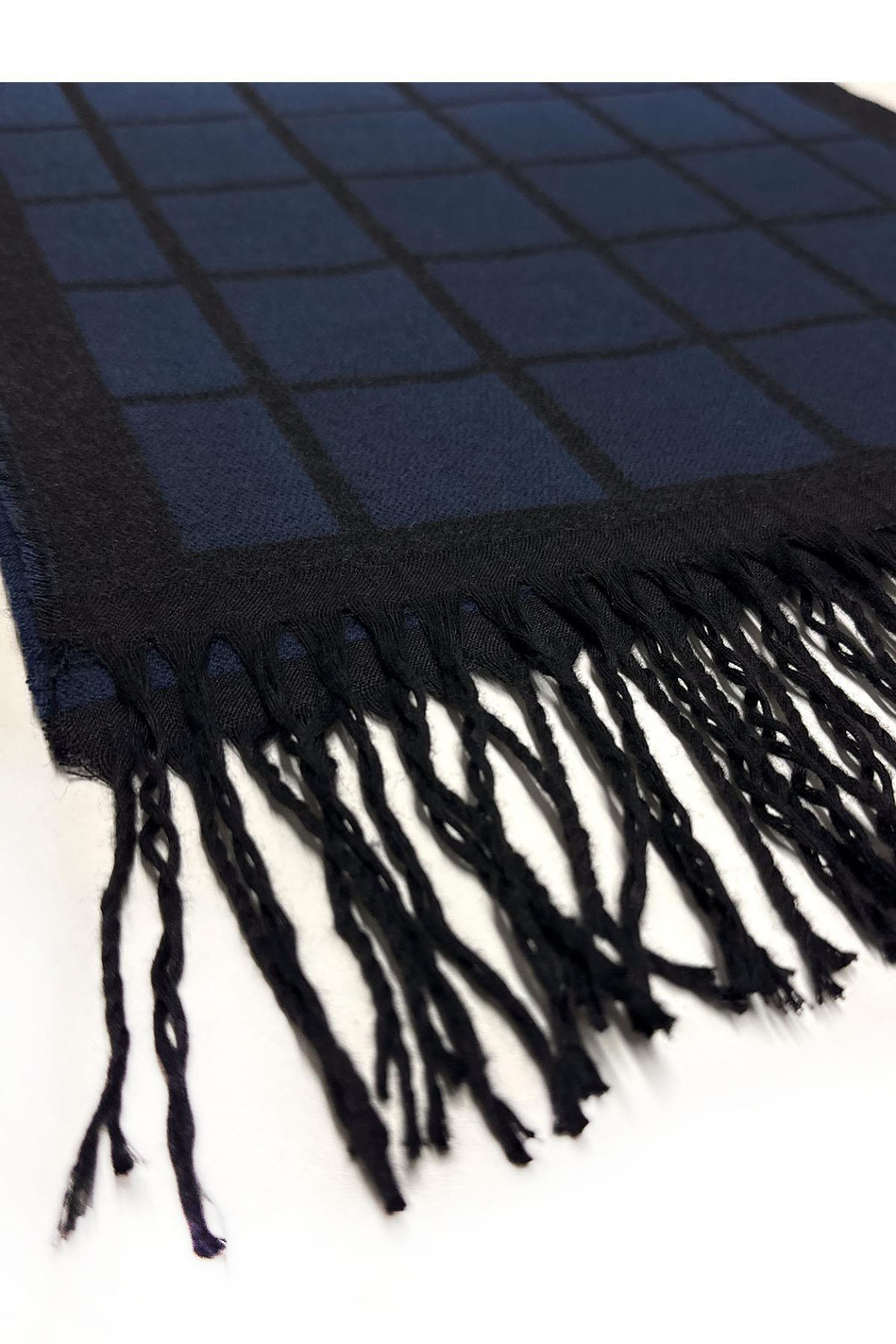 Lacivert Ekose Desen Erkek Kaşkol K406