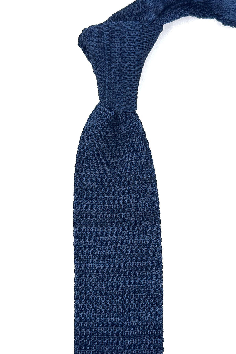 Lacivert Gölgeli Örgü Kravat ÖR8314