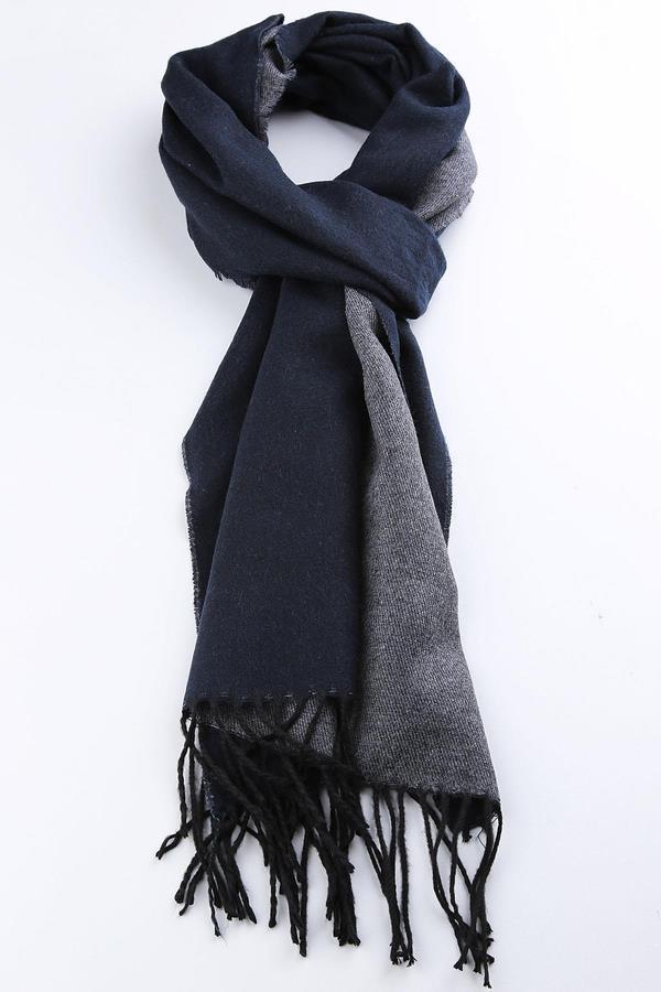 Lacivert - Gri Erkek Kaşkol K224