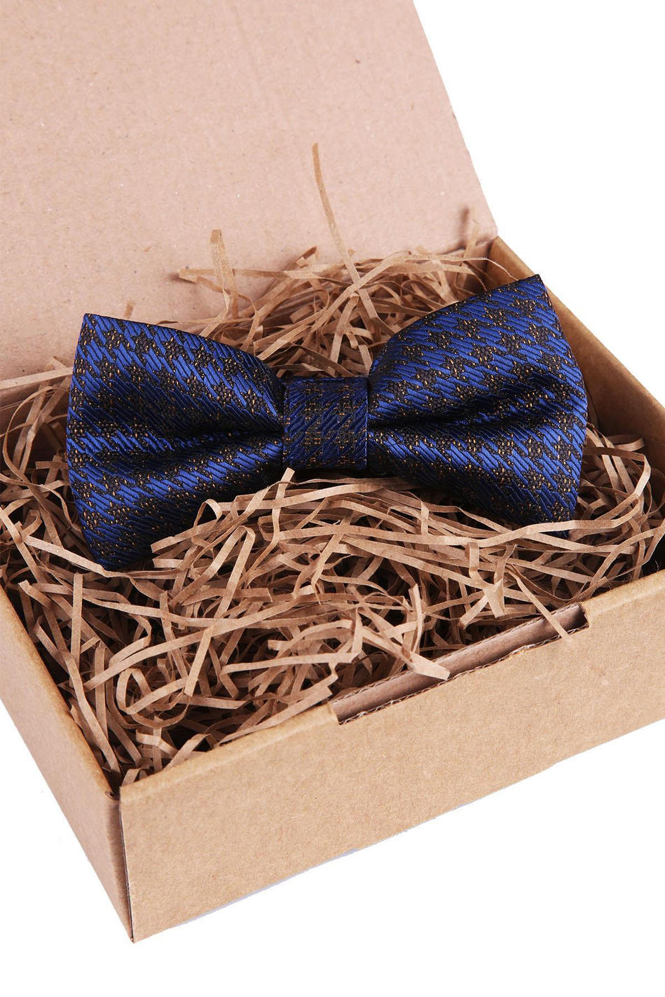 Lacivert - Kahve Motif Desen Papyon P743