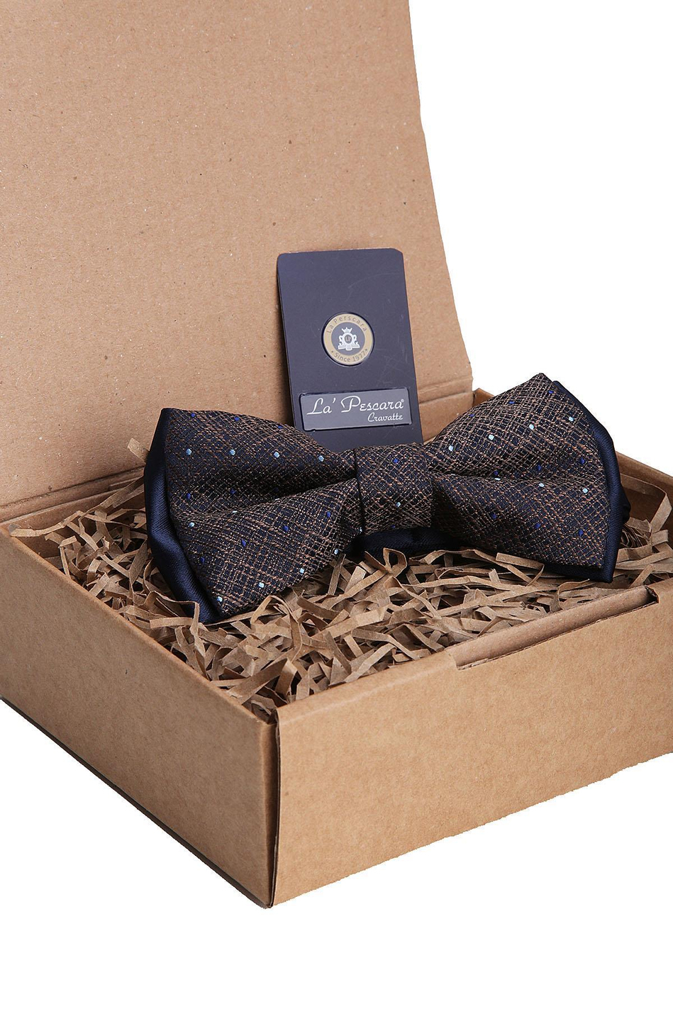 Lacivert - Kahve Nokta Desen Papyon P1177