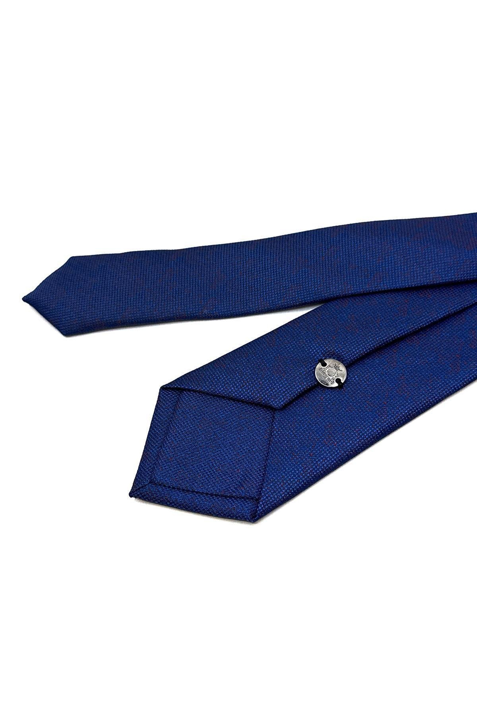 Lacivert Kendinden Desen İnce Kravat SK7872