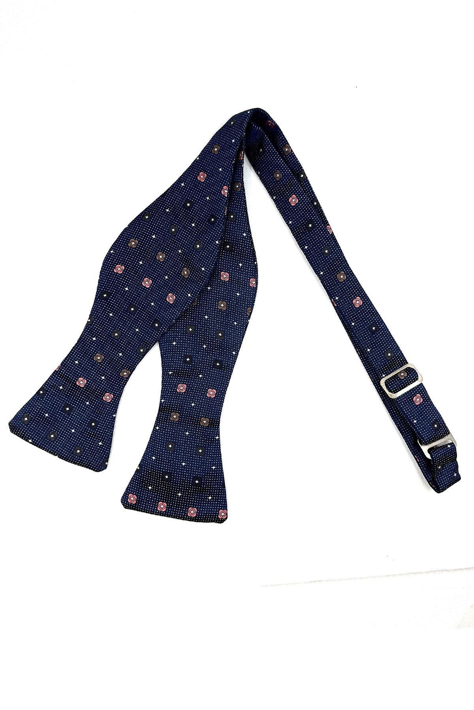 Lacivert Küçük Desen Açık Papyon AP132