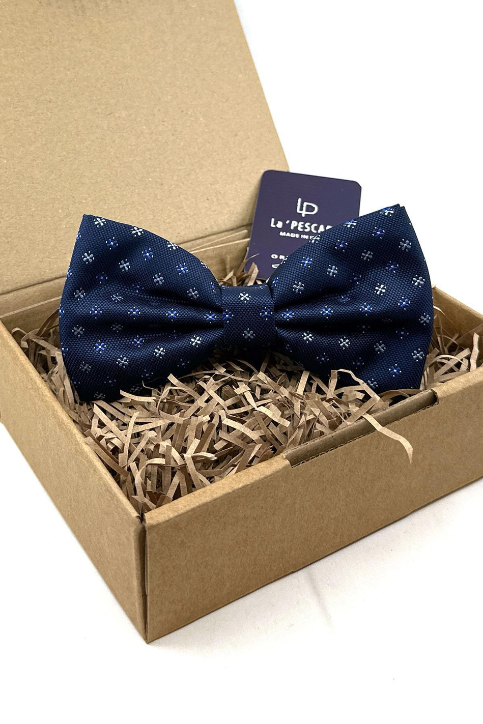 Lacivert Küçük Desen Büyük Papyon P1848