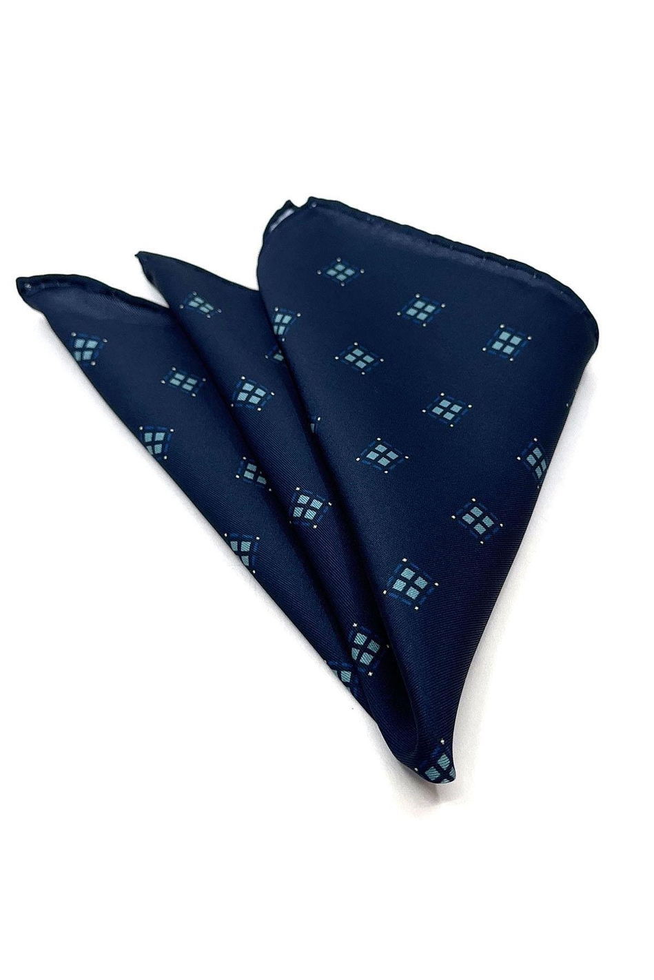 Lacivert Küçük Desen Erkek Cep Mendili SPS566-43