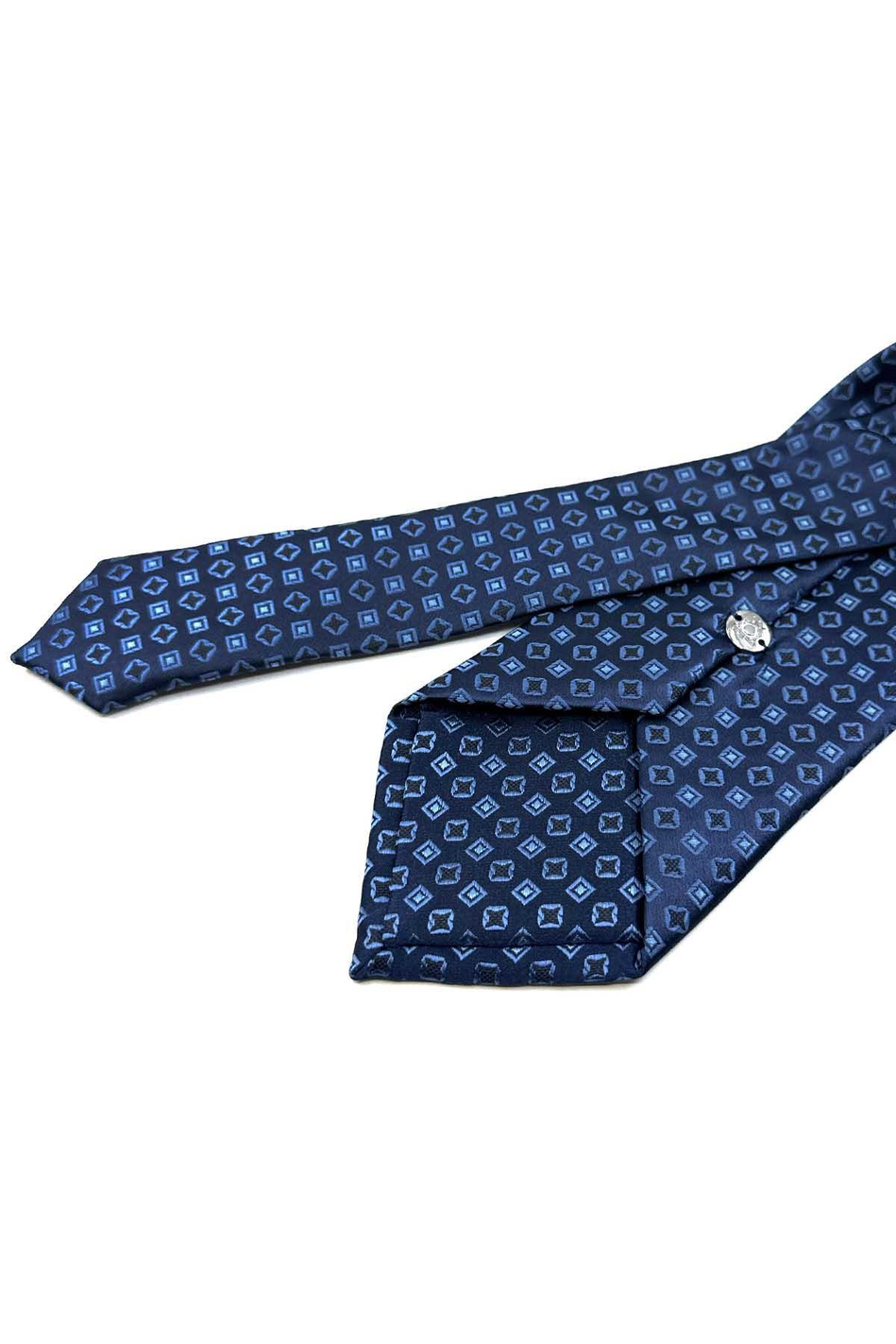 Lacivert Küçük Desen Mendilli Klasik Kravat KK12713