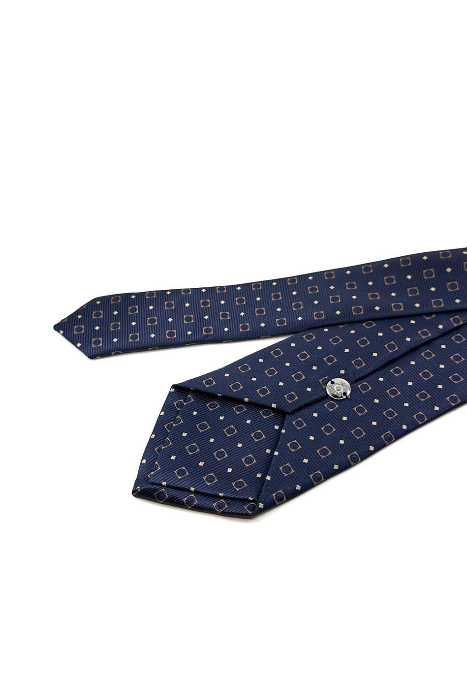 Lacivert Küçük Desen Mendilli Klasik Kravat KK12519