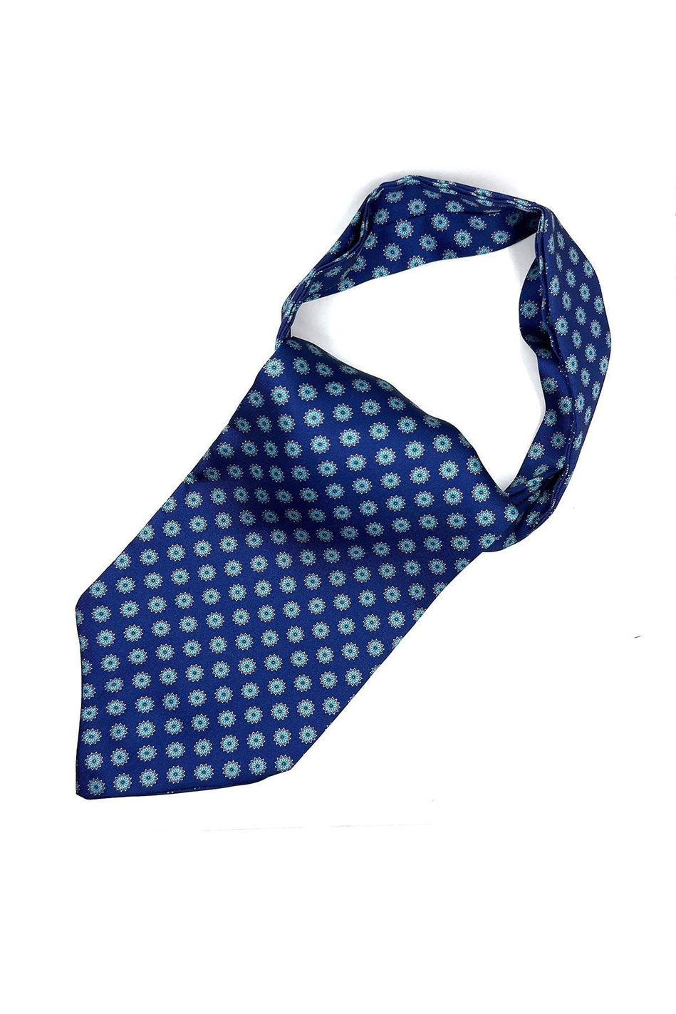 Lacivert Motif Desen Erkek Fular K450