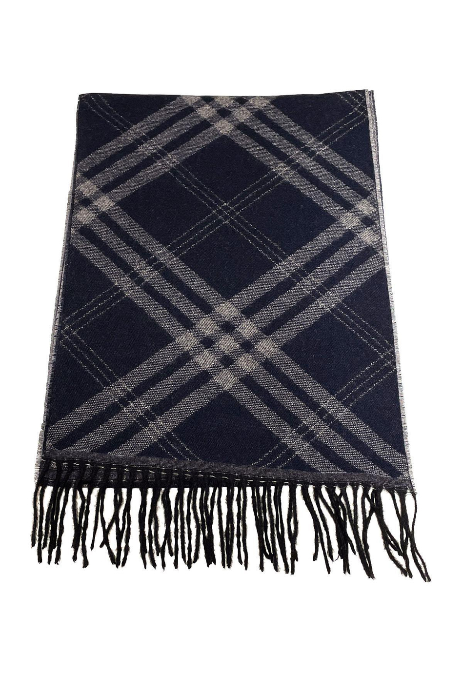 Lacivert Motif Desen Erkek Kaşkol K325