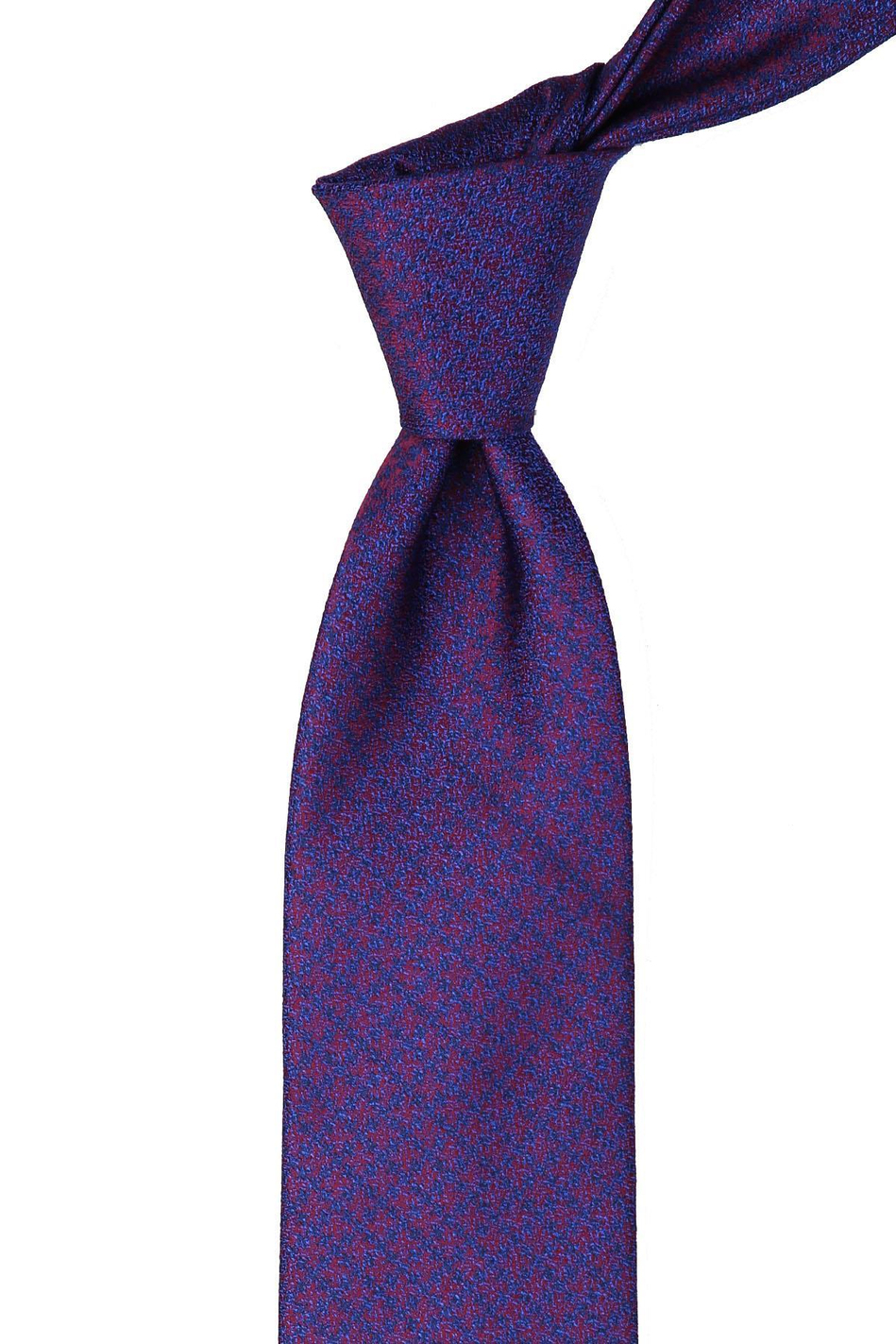 Lacivert Motif Desen Mendilli Klasik Kravat KK10306