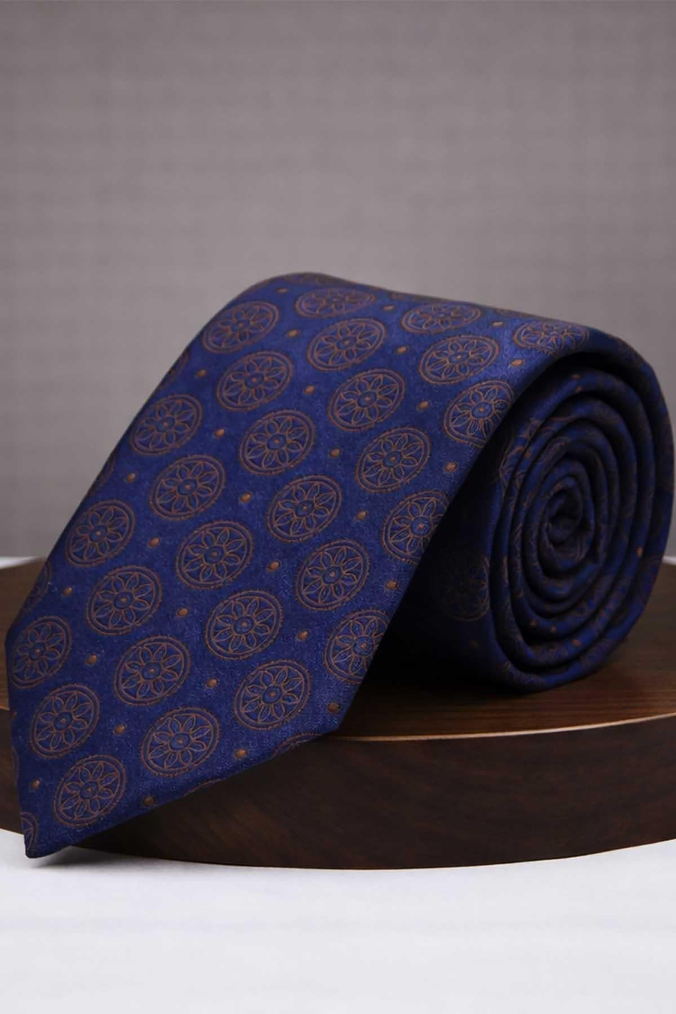 Lacivert Motif Kravat