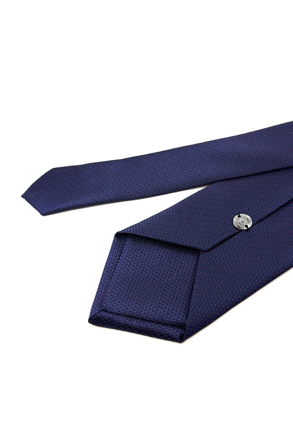 Lacivert Nokta Desen Mendilli Klasik Kravat KK11208