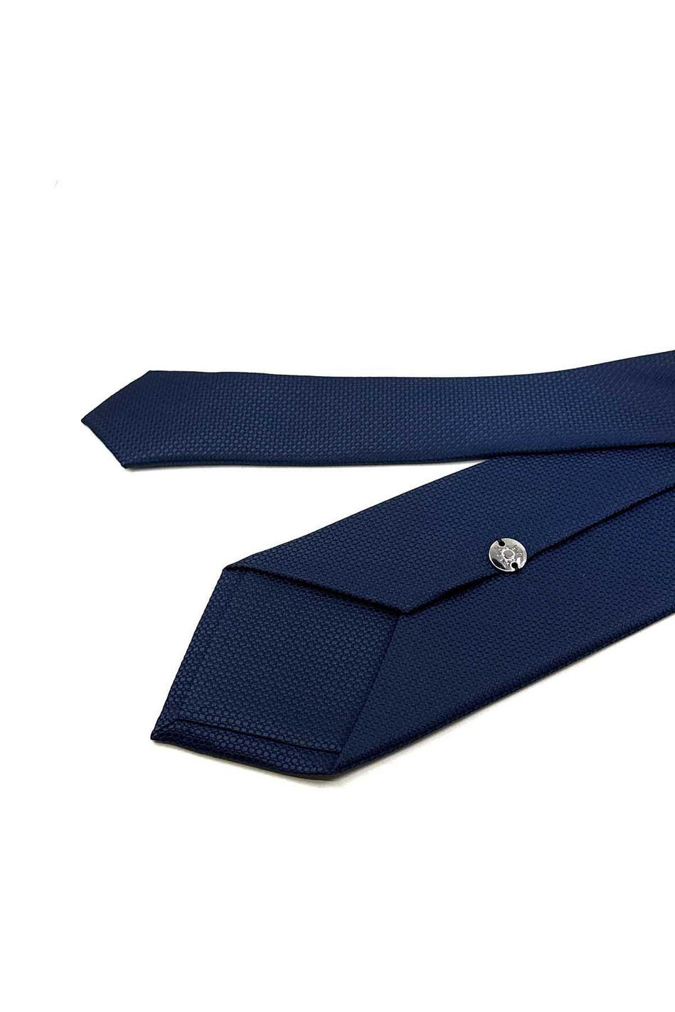 Lacivert Nokta Desen Mendilli Klasik Kravat KK12402