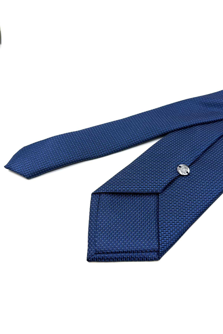 Lacivert Nokta Desen Mendilli Klasik Kravat KK12536