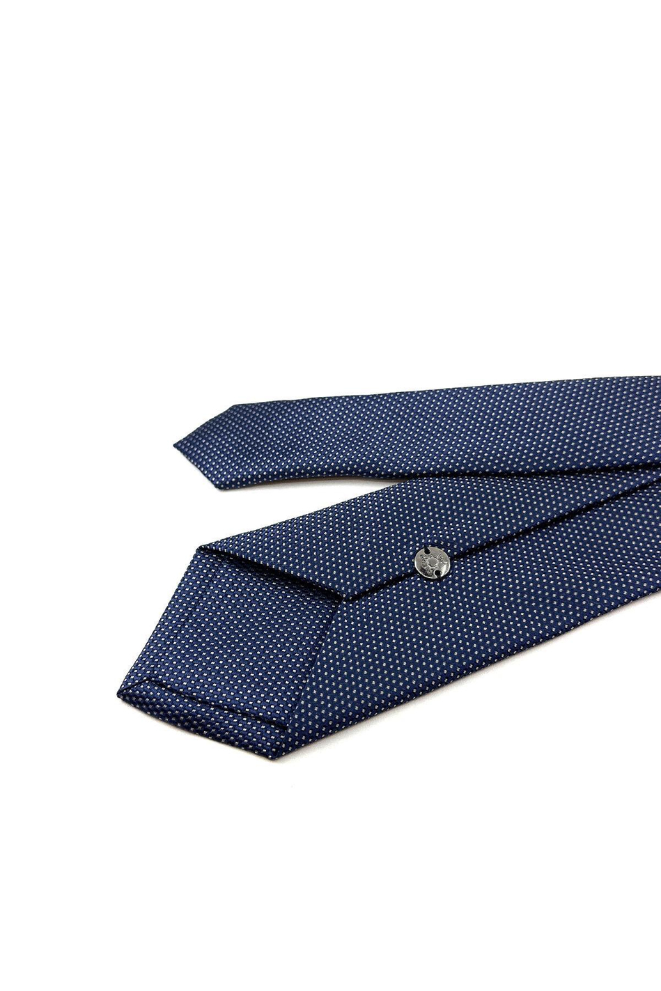 Lacivert Nokta Desen Mendilli Klasik Kravat KK11212
