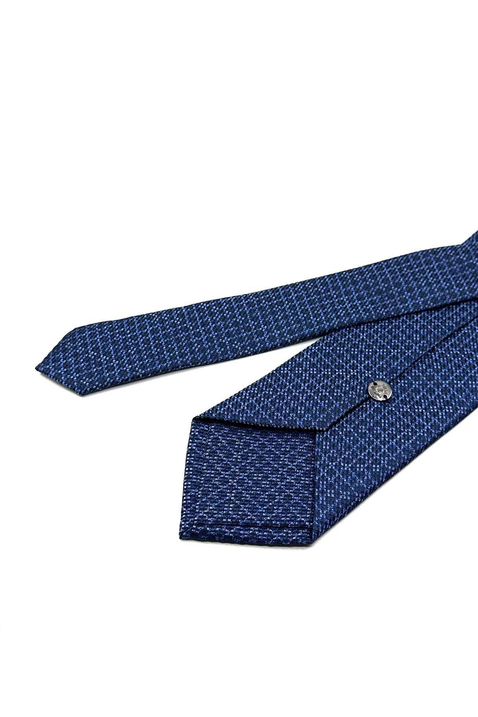 Lacivert Nokta Desen Mendilli Klasik Kravat KK12586