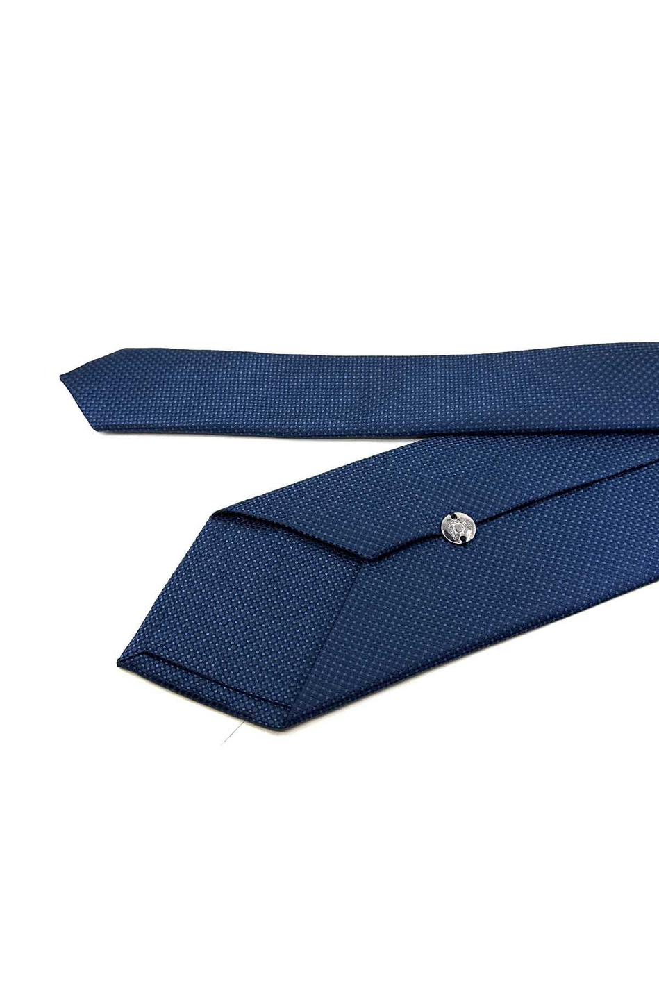 Lacivert Nokta Desen Mendilli Klasik Kravat KK12405