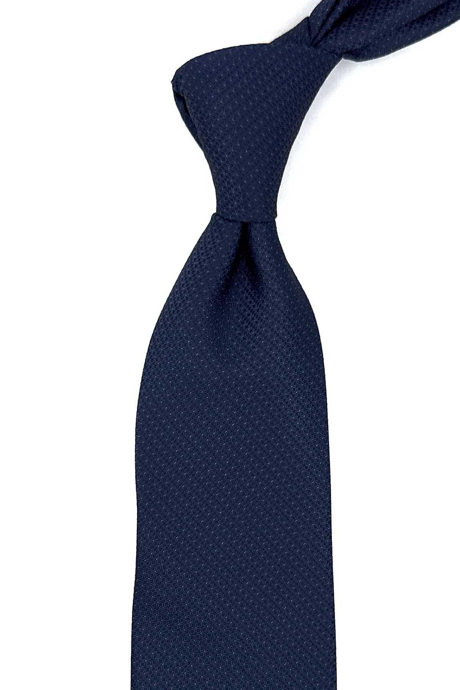 Lacivert Nokta Desen Mendilli Klasik Kravat KK12504
