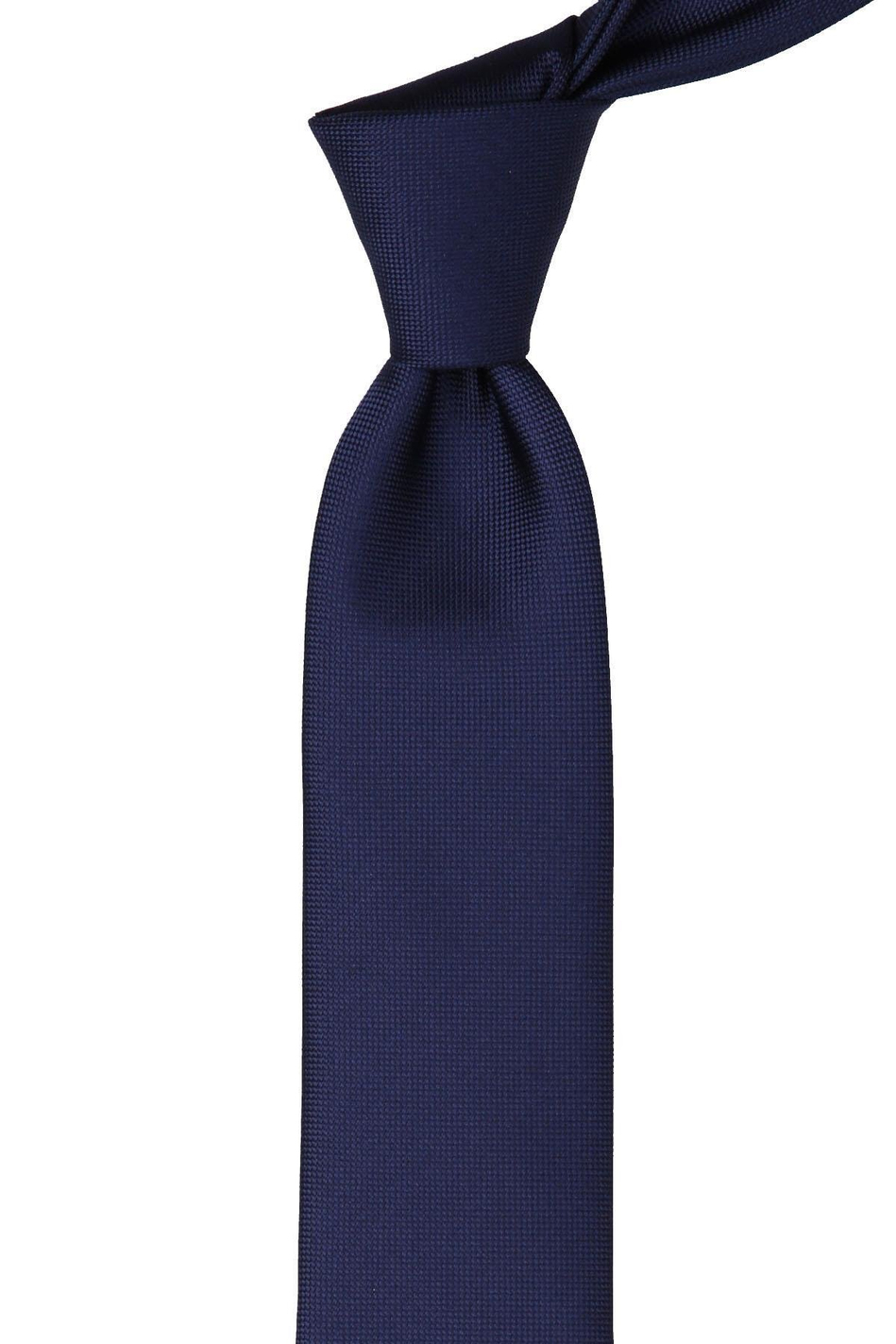 Lacivert Nokta Desen Slim Kravat SK7591