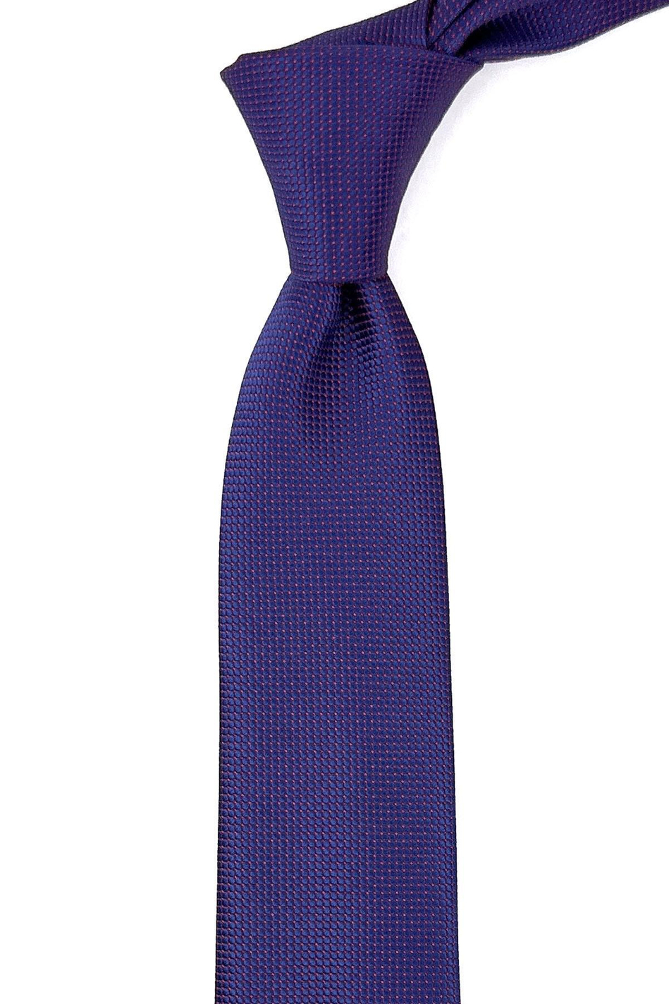 Lacivert Nokta Desen Slim Kravat SK7673
