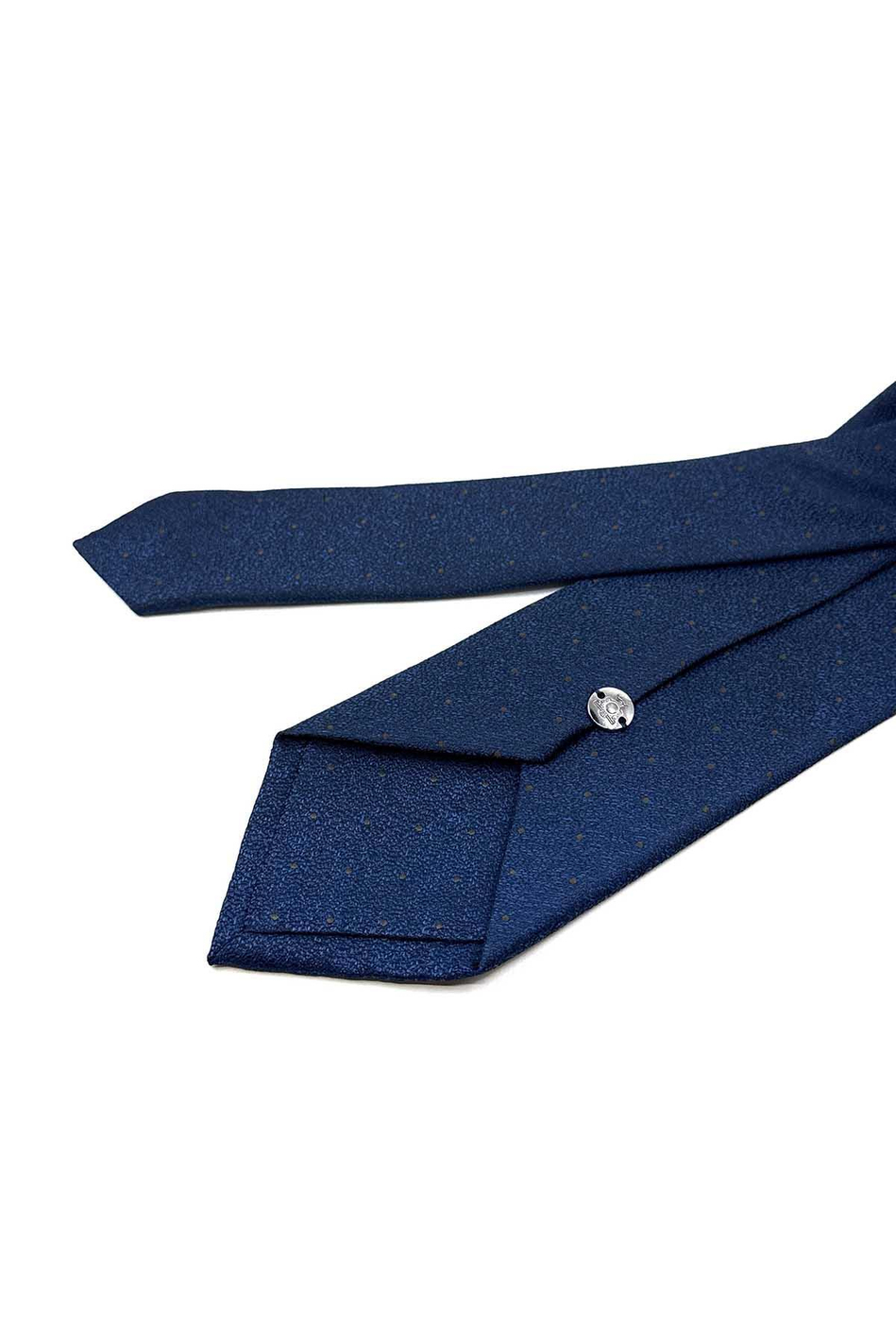 Lacivert Puantiye Desen Mendilli Klasik Kravat KK12319
