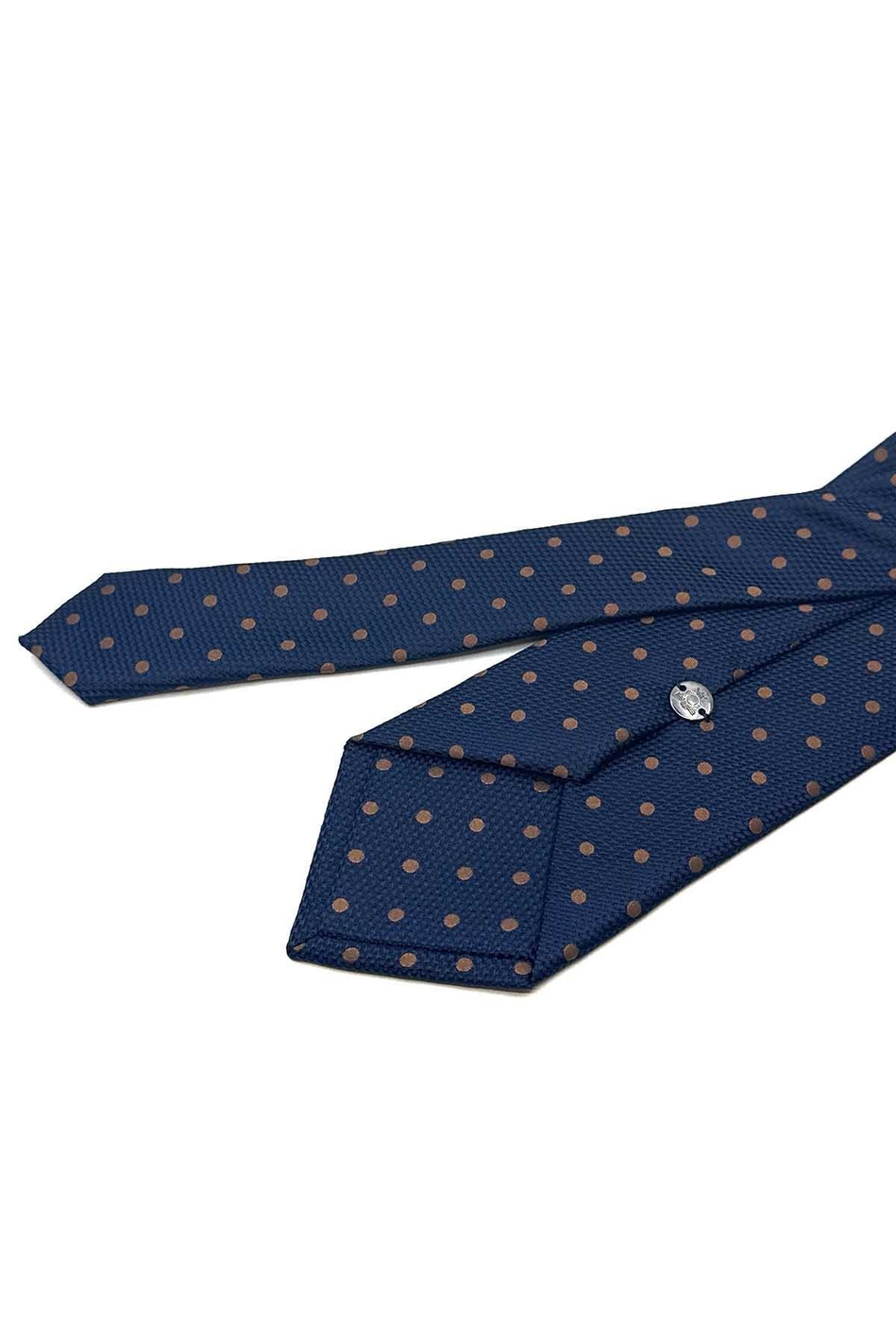 Lacivert Puantiye Desen Mendilli Klasik Kravat KK13000