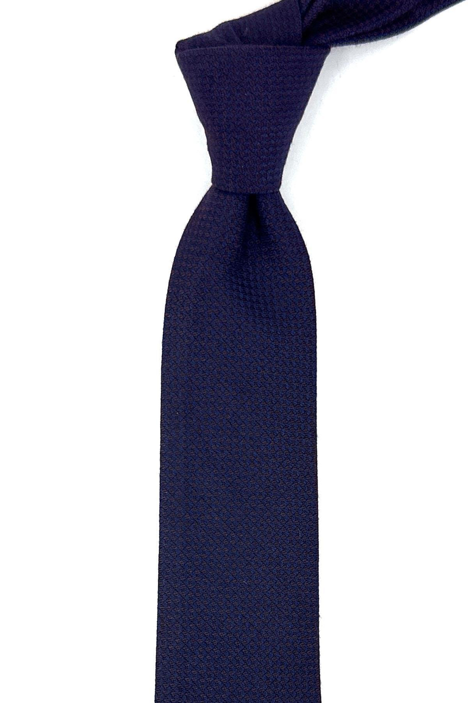 Lacivert Yün Slim Kravat SK7798