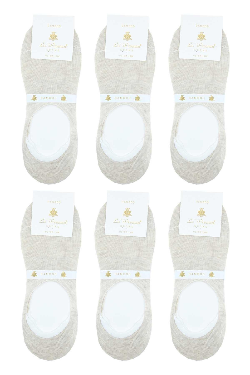 Latte Ultra Lüks Görünmez 6'lı Bambu Erkek Çorap CRP369