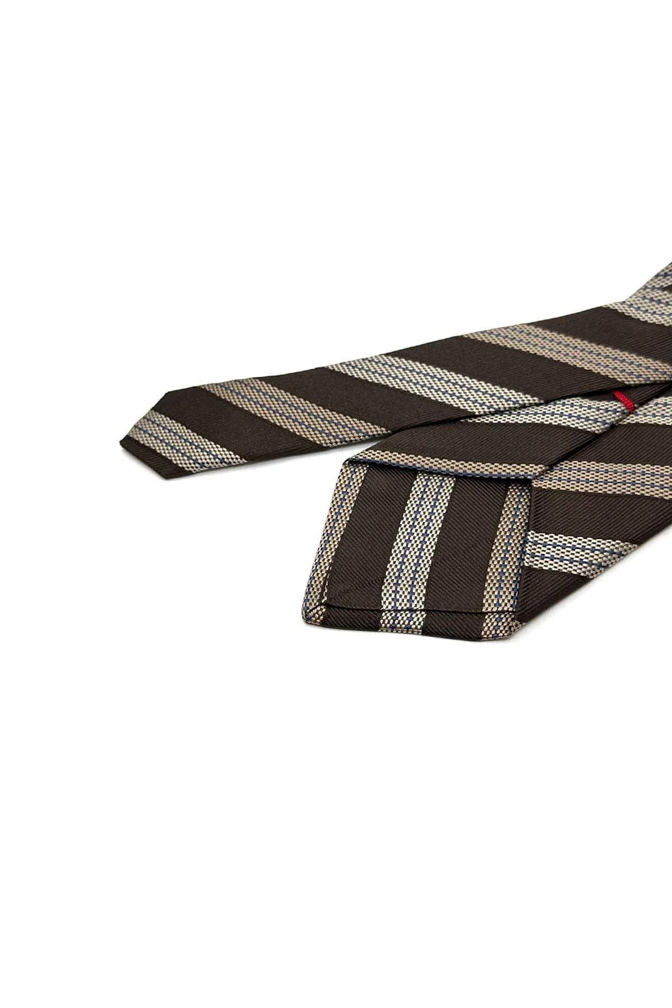 Leccio Style Kahverengi İtalyan İpek Kravat İK2198