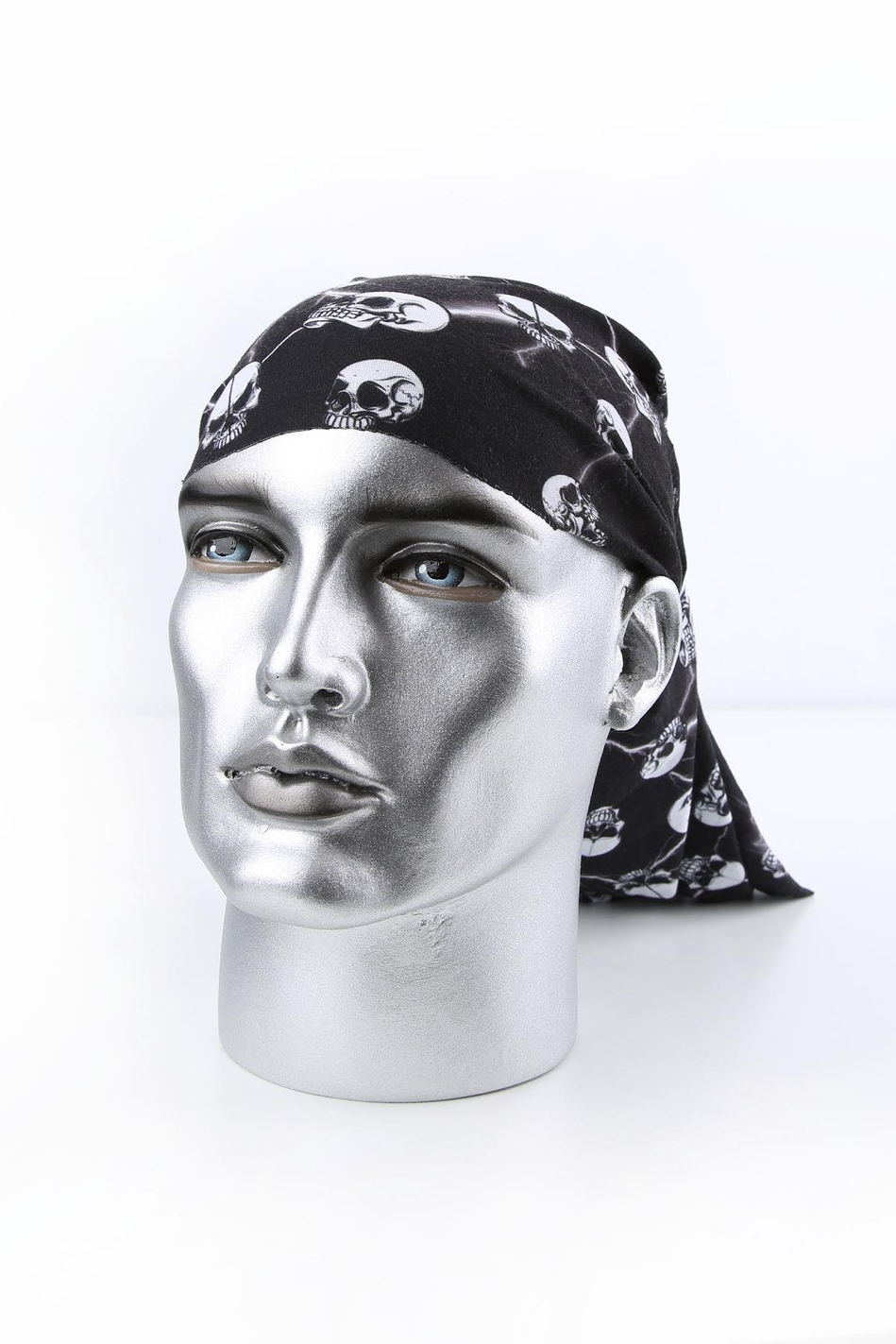 Lightning Skull Siyah Bandana BND22