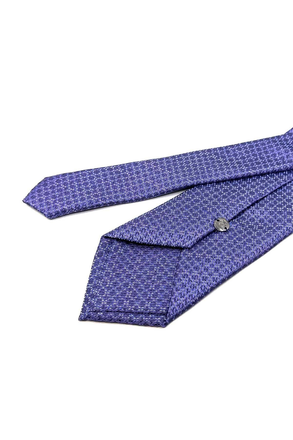 Lila Nokta Desen Mendilli Klasik Kravat KK12585