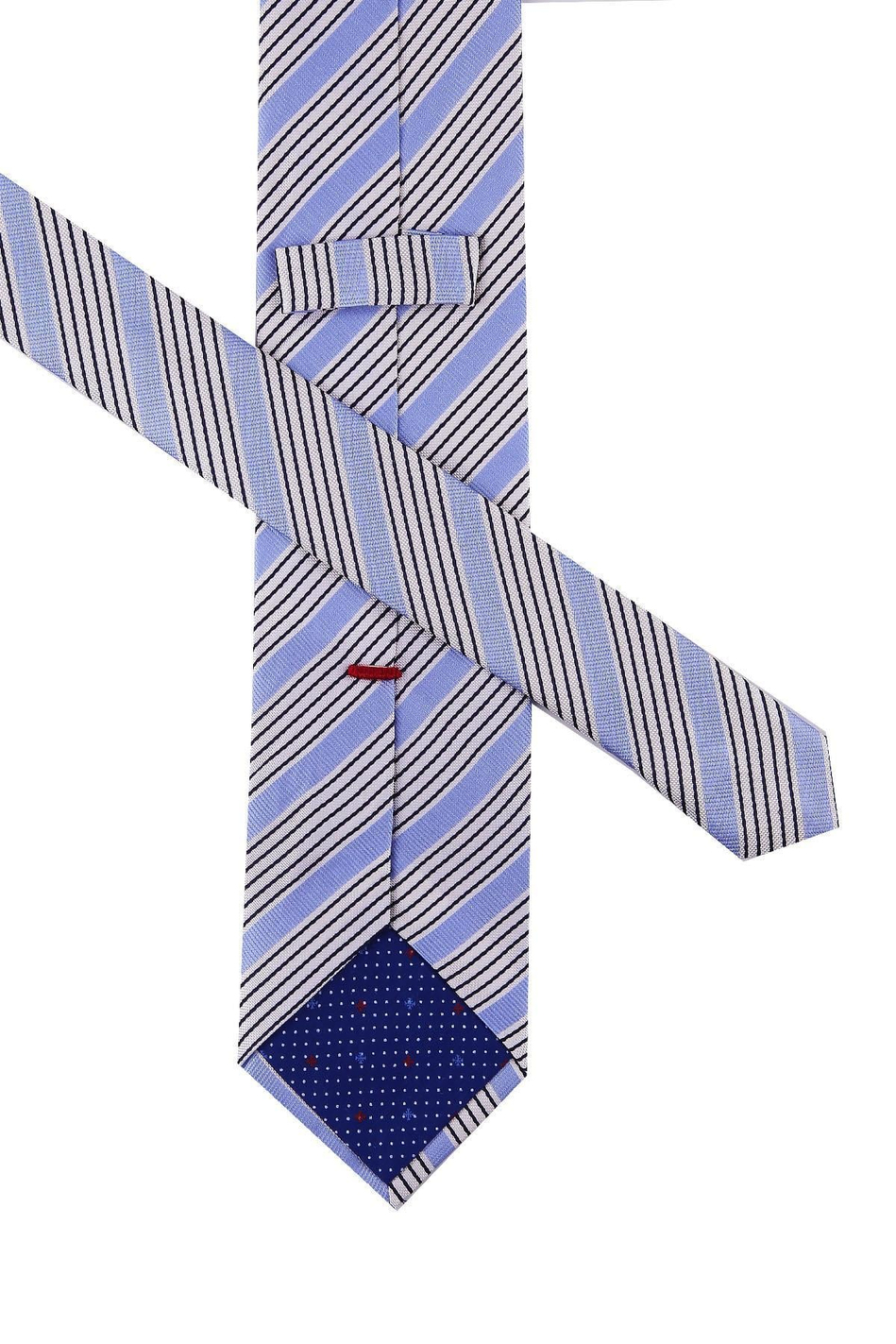 Liviano Style Lila Çizgi Desen İtalyan İpek Kravat İK863