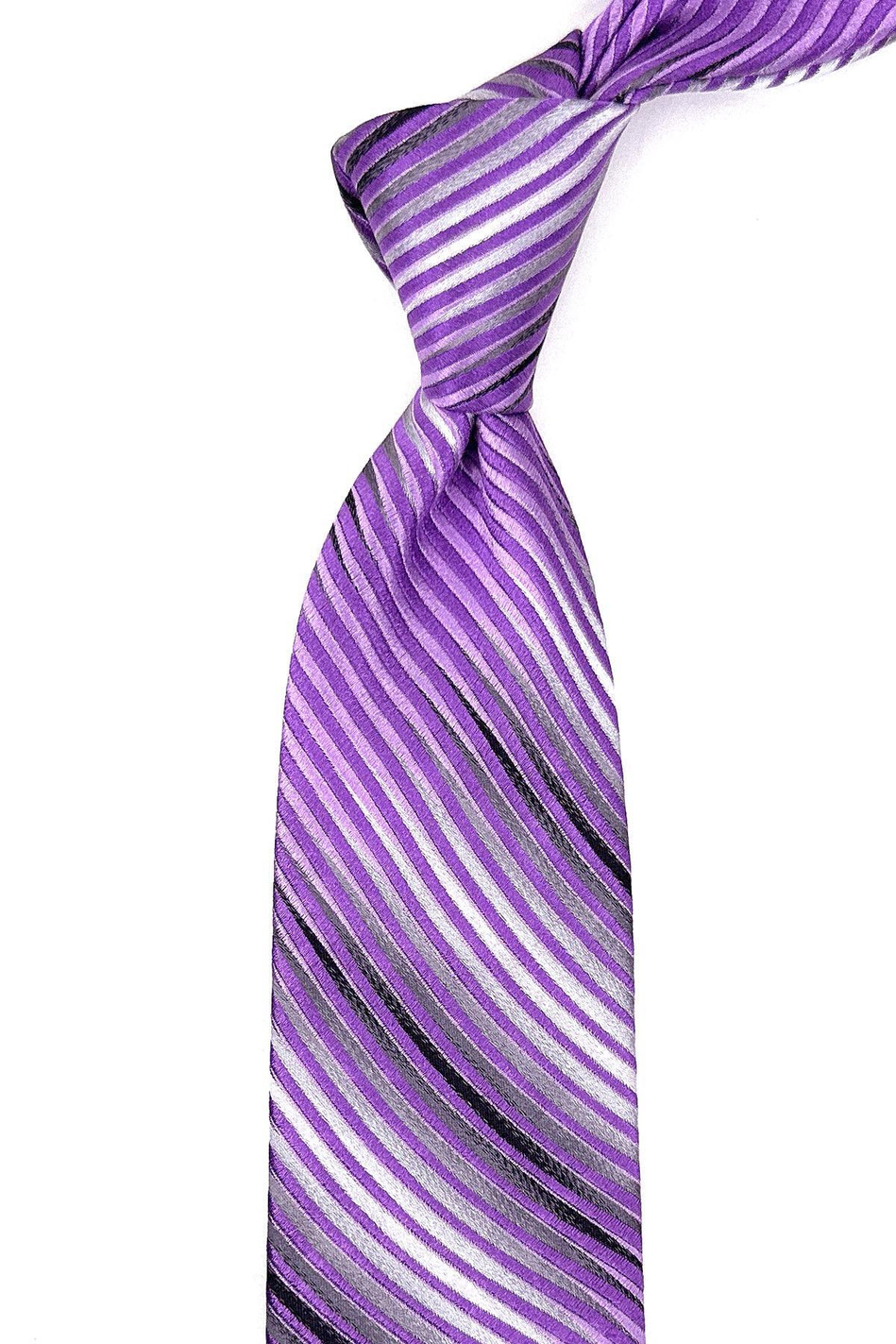 Lobia Style Lila Motif Desen İtalyan İpek Kravat İK1426