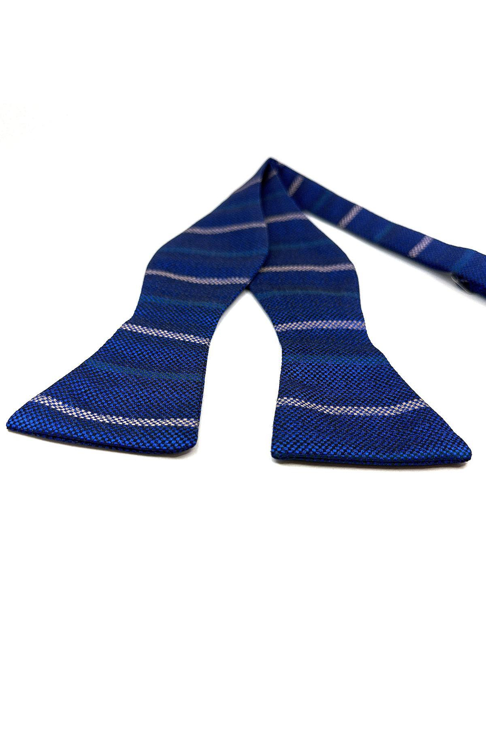 Mavi Çizgi Desen Açık Papyon AP142