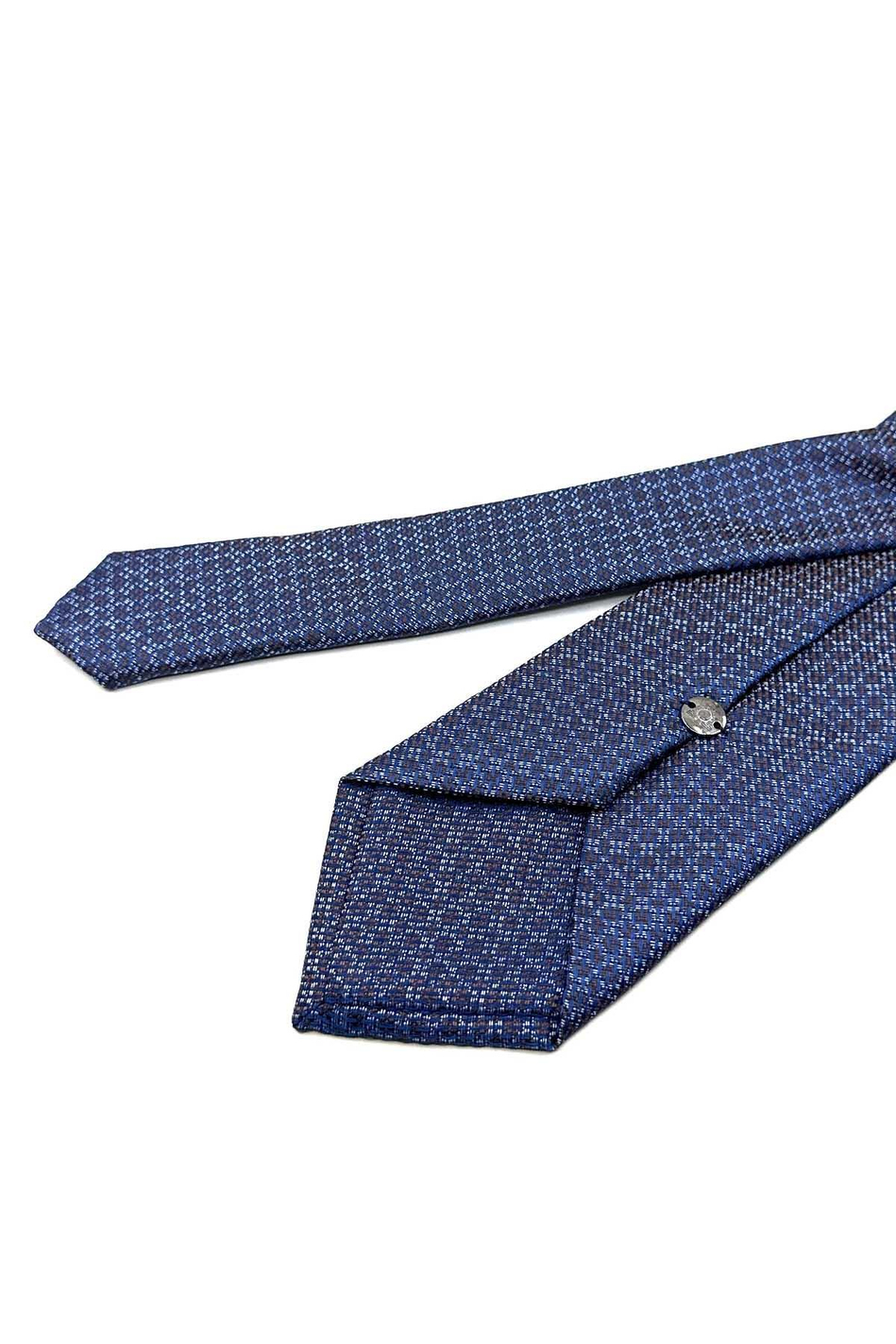 Mavi - Kahve Nokta Desen Mendilli Klasik Kravat KK12582