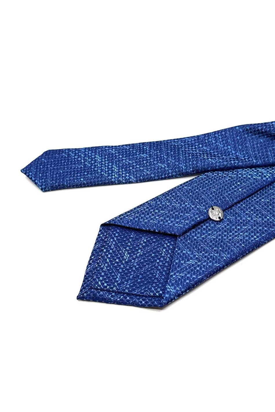 Mavi Kum Desen Mendilli Klasik Kravat KK12934