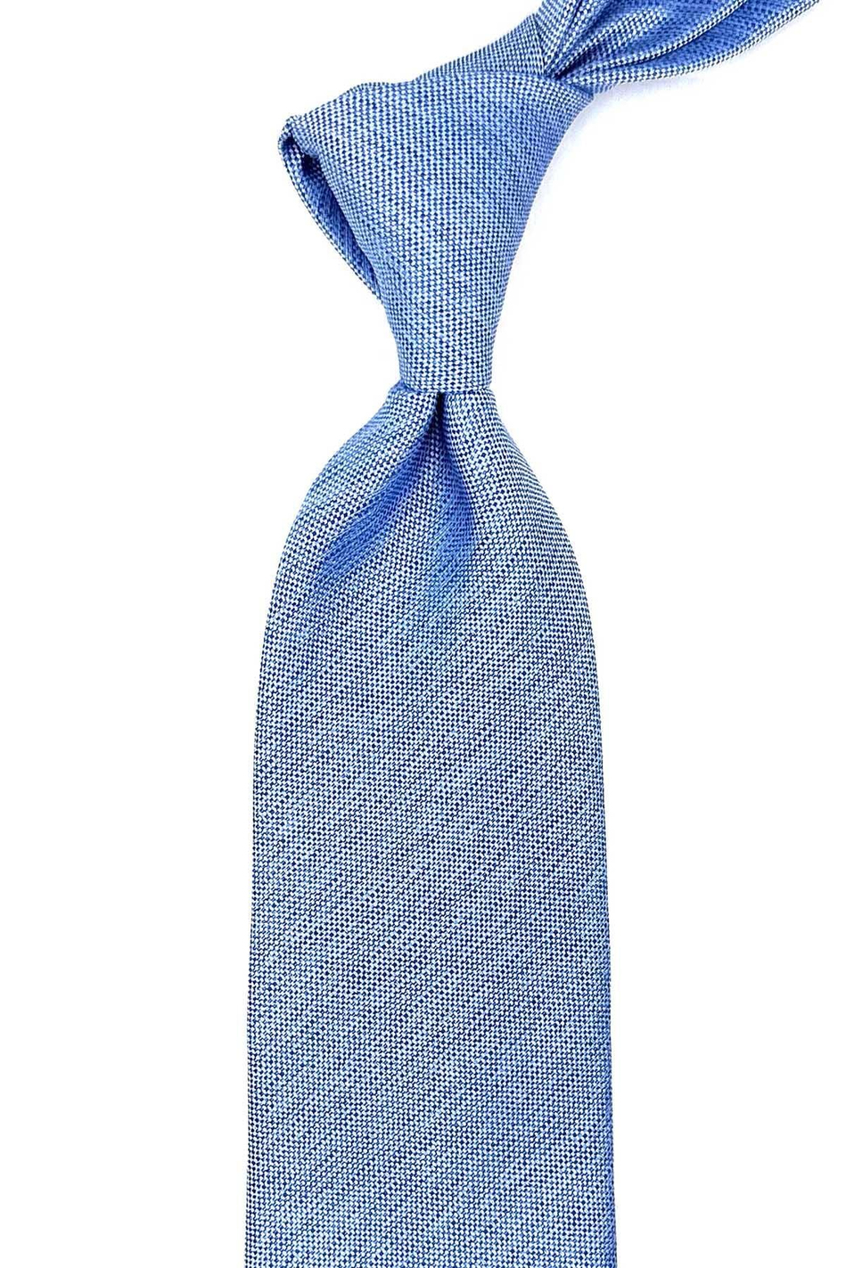 Mavi Kum Desen Mendilli Klasik Kravat KK12350